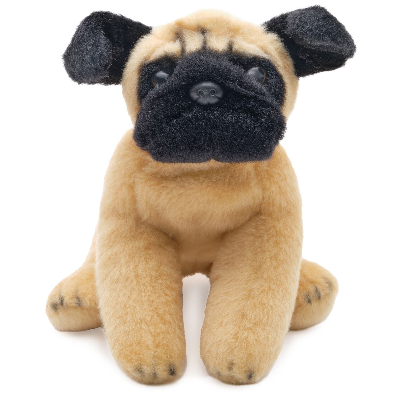 Bearington Lil' Pugsly Small Pug Stuffed Animal Plush - 6" Washable Stuffed Pug Dog - Soft Cuddly Puppy Stuffy Toy with Expressive Face and Fur - Adorable Gift for Kids and Dog Lovers